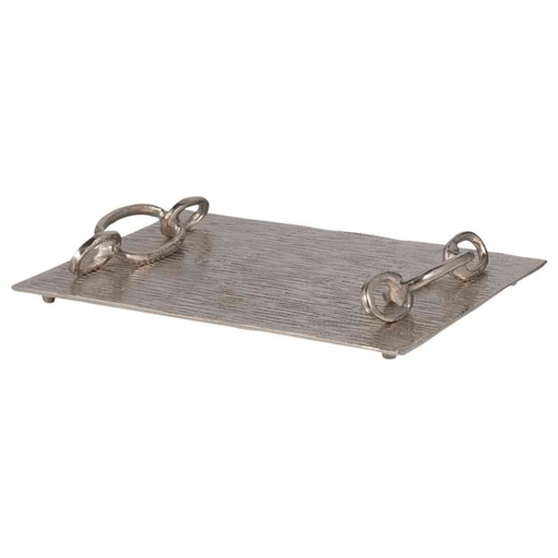 [174220-TT] Rada Silver Link Tray 14in