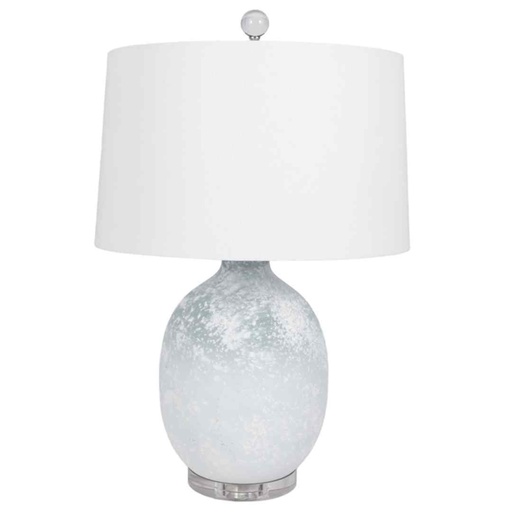 [174221-TT] Blue & White Table Lamp 27in