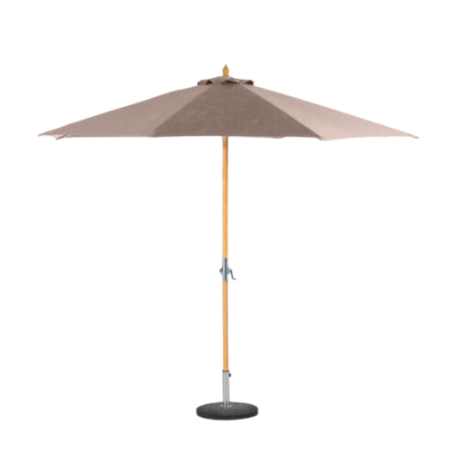 [173761K-TT] Tinaei Taupe Outdoor Umbrella with Base