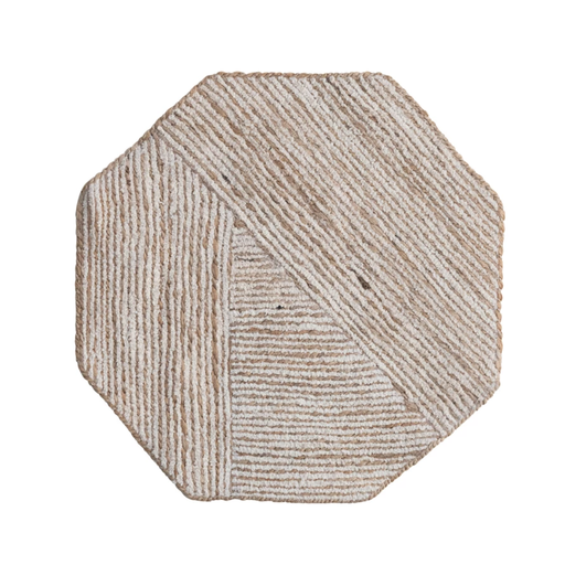 [174747-TT] Terra Embroidered Octogonal Placemat