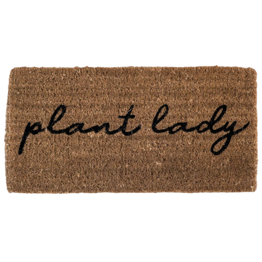 [174728-TT] Plant Lady Natural Coir Doormat 32x16in