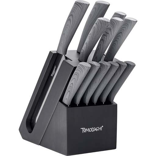[174900-TT] Hampton Forge Raintree Ash Knife Block Set 13pc