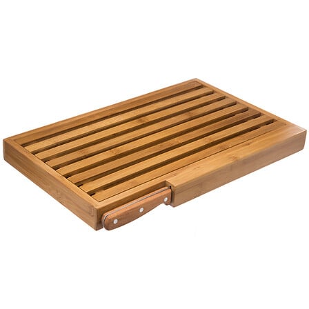 [175819-TT] Bamboo Bread and Knife Board