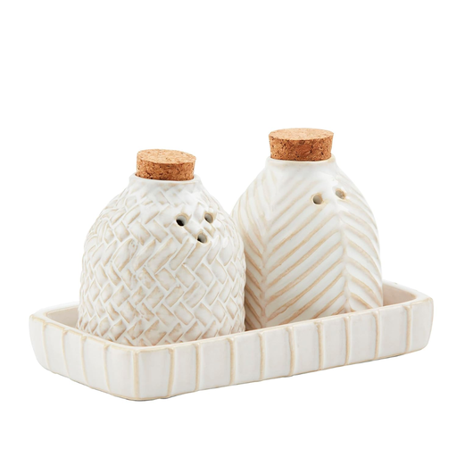 [175844-TT] Textured Salt & Pepper Shaker Set