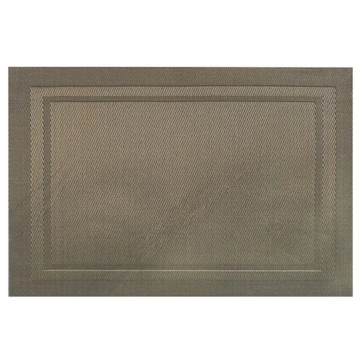 [175950-TT] Lustre Rectangle Placemat Champagne
