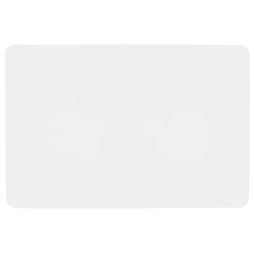 [175685-TT] Studio Leather Rectangle Placemat White
