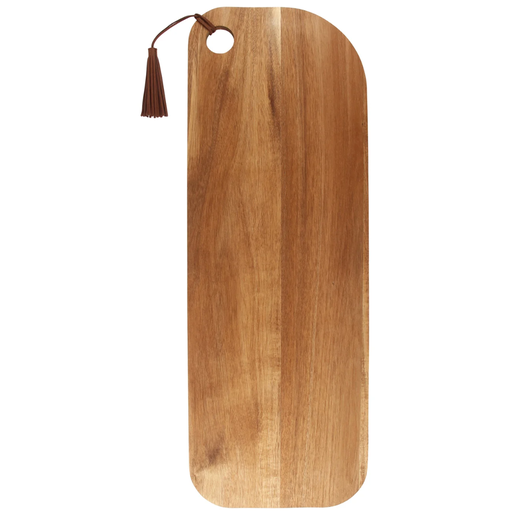 [175678-TT] Tassel Acacia Serving Board Long Natural
