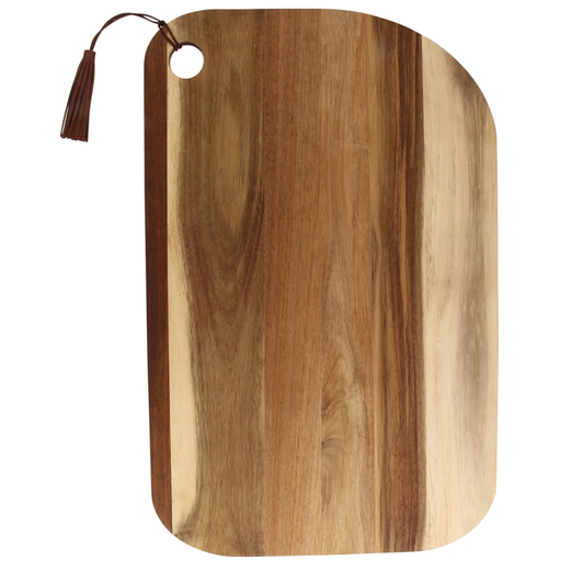 [175679-TT] Tassel Acacia Serving Board Natural