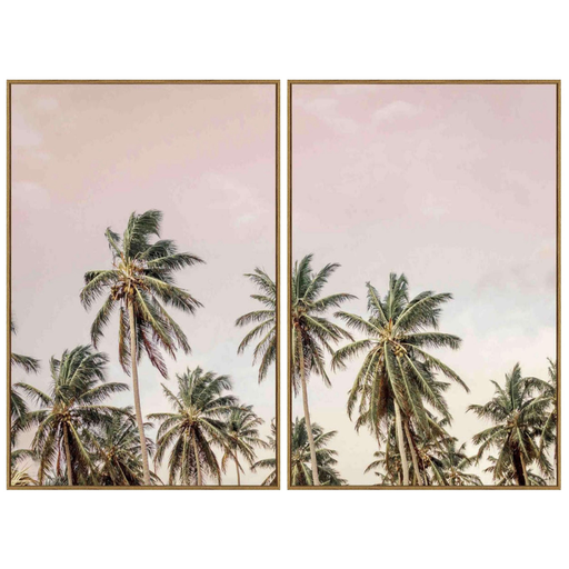 [175962-TT] Evening Canopy II  Framed Print on Tempered Glass 24x36in 2pc