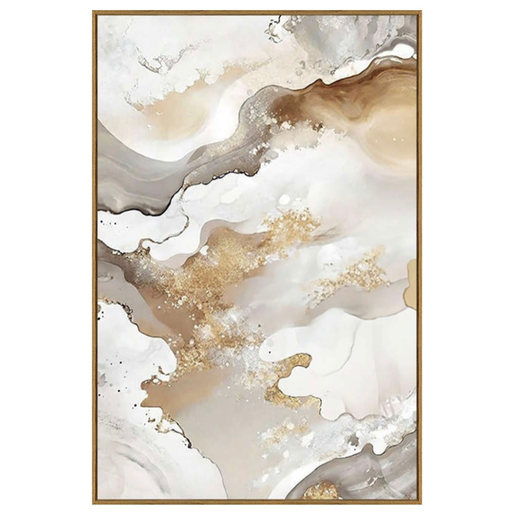 [175972-TT] Agate II Framed Print on Tempered Glass 24in x 36in