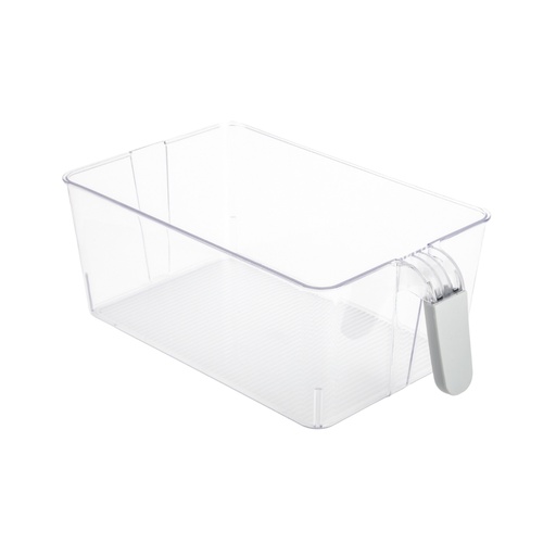 [175710-TT] Fridge Bin with Grip Handle Clear Large