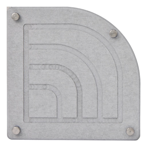 [175718-TT] Diatomite Corner Sink Caddy Hail