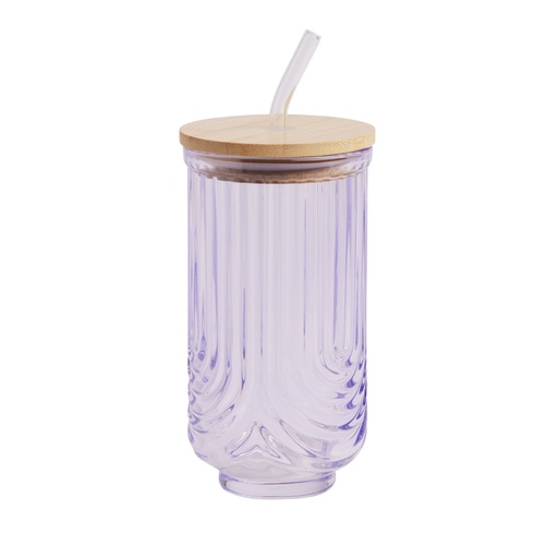 [175743-TT] Rainbow Tumbler With Lid Lavender 18oz