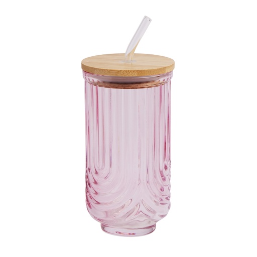 [175741-TT] Rainbow Tumbler With Lid Pink 18oz