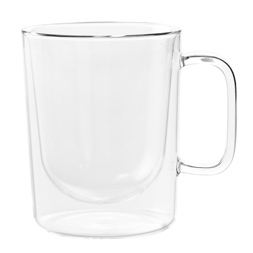 [176264-TT] Barista Mod Latte Glass Mug 450ml 2pc
