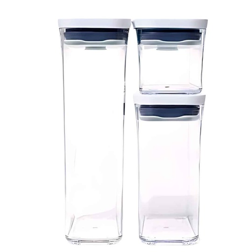 [176311-TT] OXO POP Container Set Slim Rectangle 3pc