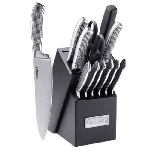 [176502-TT] Cuisinart Graphix Stainless Steel Knife Block Set 13pc
