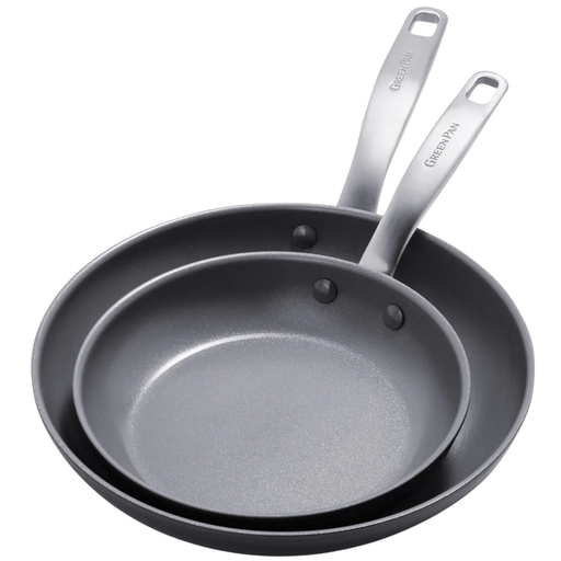 [176546-TT] Greenpan Chatham Ceramic Open Frypan Set 2pc