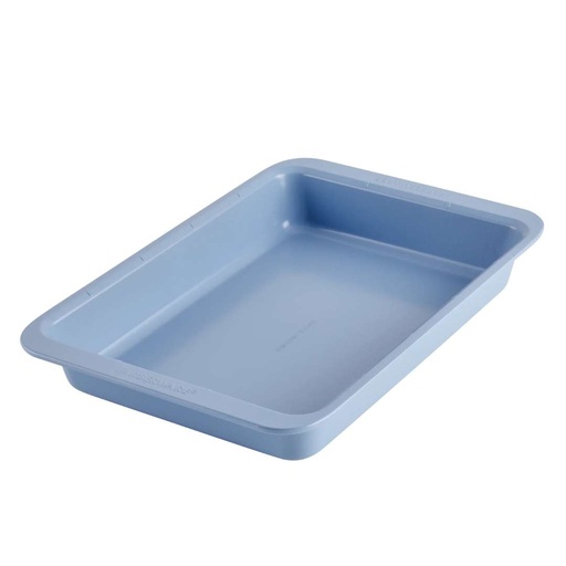 [176577-TT] Farberware Cake Pan with Portion Marks Blue 9in