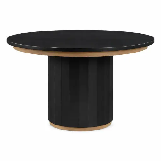 [176630-TT] Magnolia Round Table Black 52in
