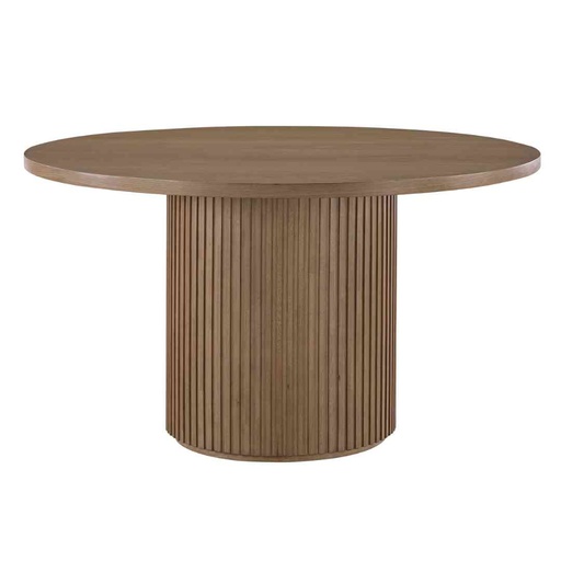 [176633-TT] Colvin Round Dining Table Toffee 52in
