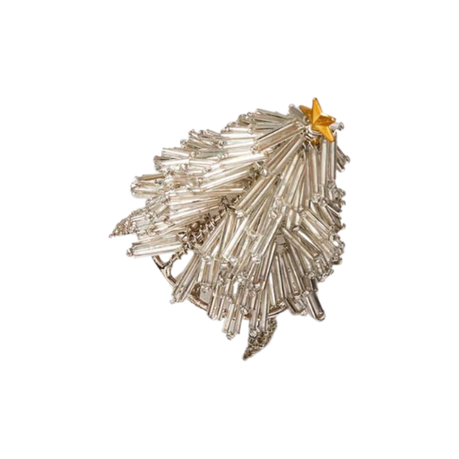 [176637-TT] Beaded Tree Napkin Ring