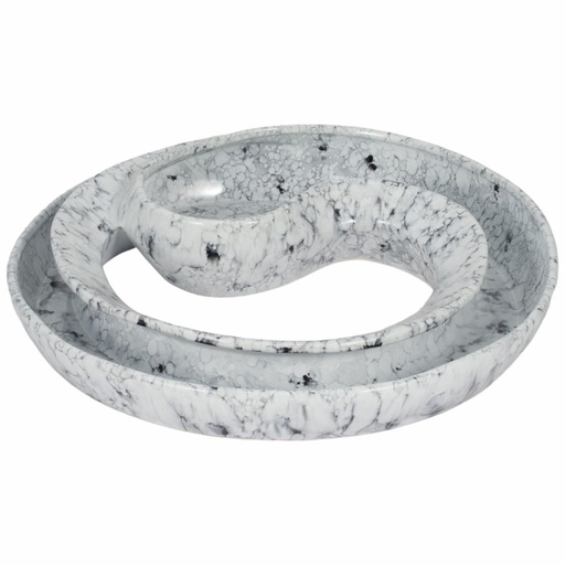 [176715-TT] Karlin Marbled Ceramic Bowl 20in