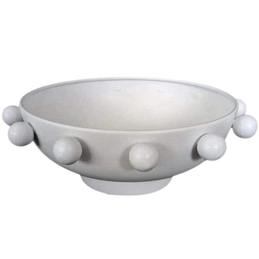 [176718-TT] Hobnail Bowl White 11in