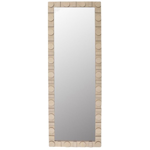 [176735-TT] Rectangle Leaner Mirror With Circle Details 70in