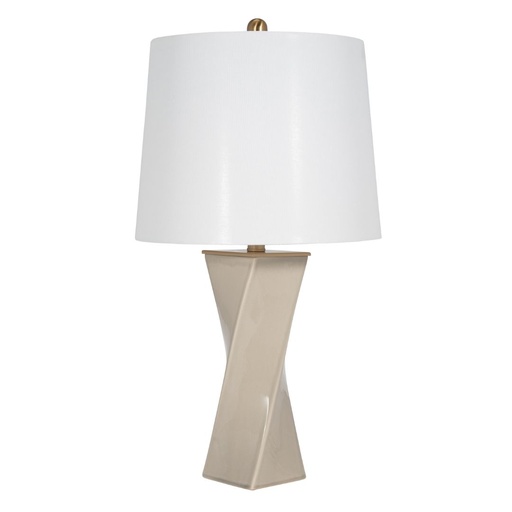 [176741-TT] Ceramic Table Lamp Whitecap 26in