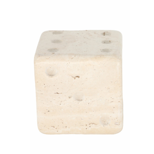[176750-TT] Mistry White Marble Dice 3in