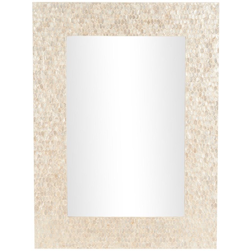 [176863-TT] Mother of Pearl Mosaic Mirror 36x48in