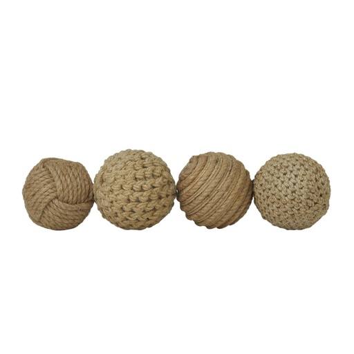 [176871-TT] Jute Rope Orbs Assorted 4in