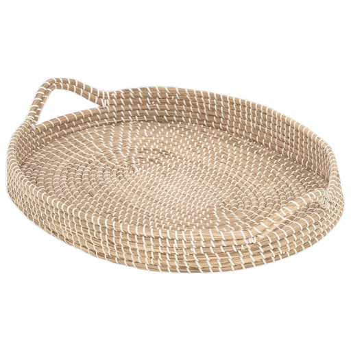 [176880-TT] Oval Rattan Tray 26in