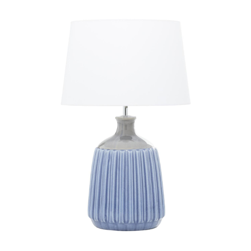 [176946-TT] Blue Ceramic Table Lamp 24in