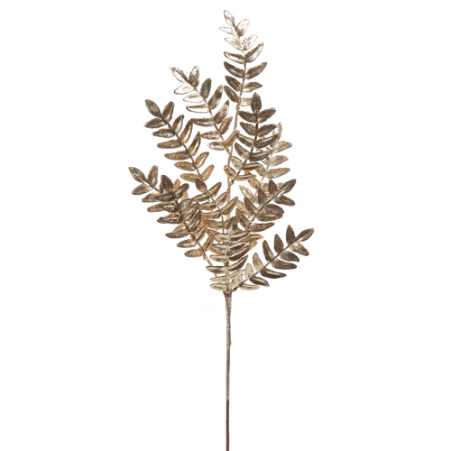 [177116-TT] Fern Leaf Spray Gold 26in