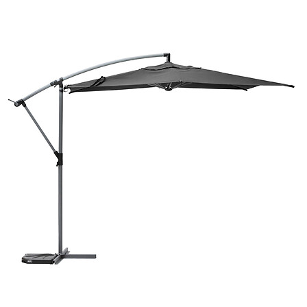 [175824K-TT] Manoa Outdoor Umbrella Slate with Base