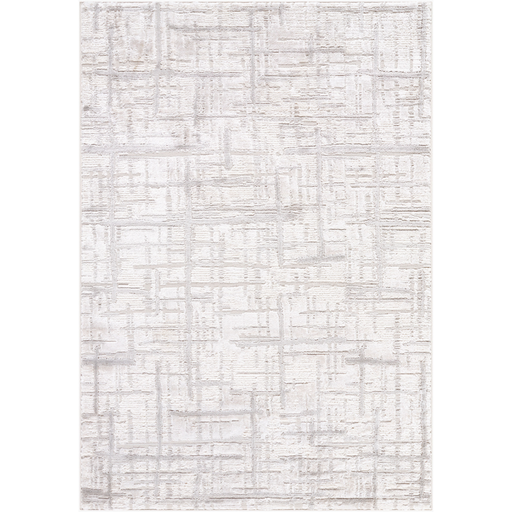 [177159-TT] Wolly Lines Rug Ivory Grey 8ft x 10ft