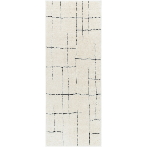 [177162-TT] Freud Runner Rug Ivory 3x7ft