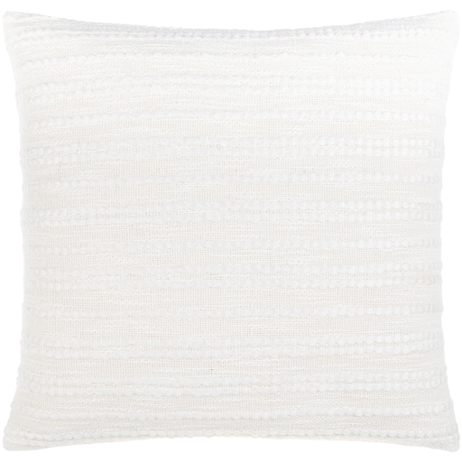[177190-TT] Weaver Pillow White 22in 