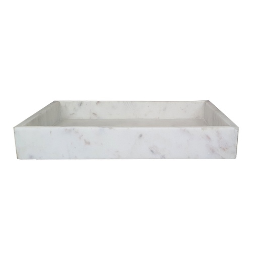 [177234-TT] Marble Tray White 10x14in