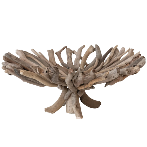 [177844-TT] Decorative Handmade Driftwood Footed Tray