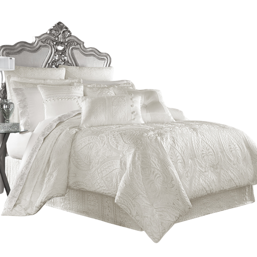 [178011-TT] Bianco Comforter Set White King 4pc