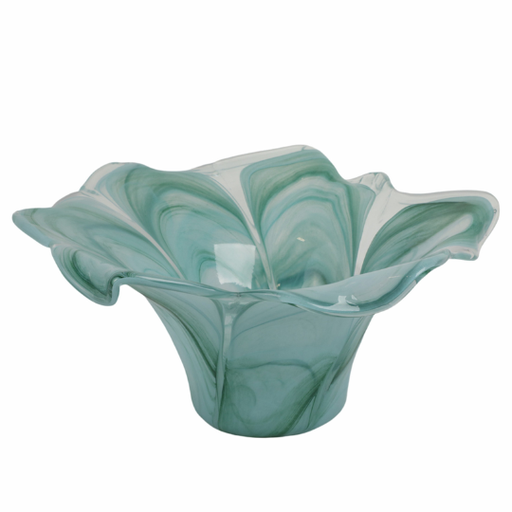 [178166-TT] Idro Italian Glass Bowl 19in