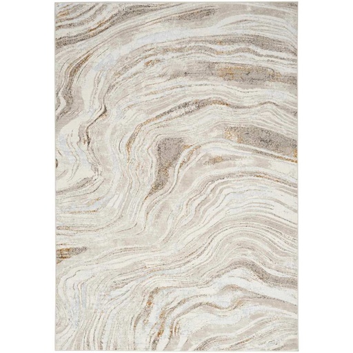 [178244-TT] Glitz Rug Grey Gold 5x7ft