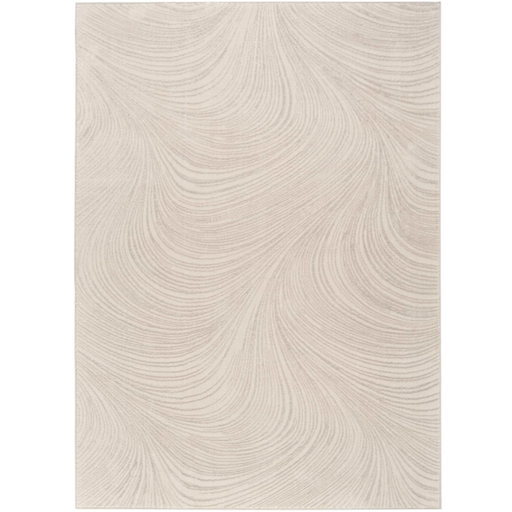 [178253-TT] DKNY Central Park West Swirls Rug Beige 5x7ft