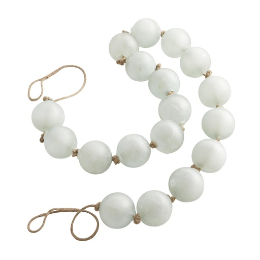 [178287-TT] Frosted Glass Orb Garland 91in