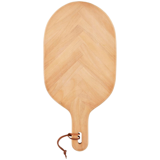 [178373-TT] Herringbone Beech Wood Serving Board 19.5x9.4in