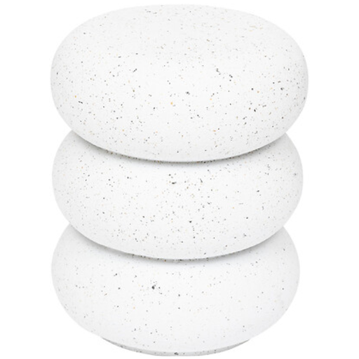 [178498-TT] Stonento Totem Coffee Table White Magnesia