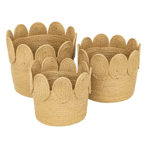 [176507-TT] Inuit Rattan Basket Set 3pc